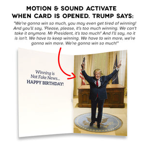 Dancing Donald MOTION & SOUND Birthday Card