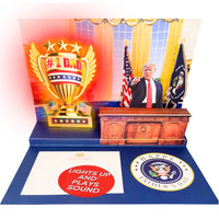 Donald Trump Pop Up Father's Card with Light & Sound