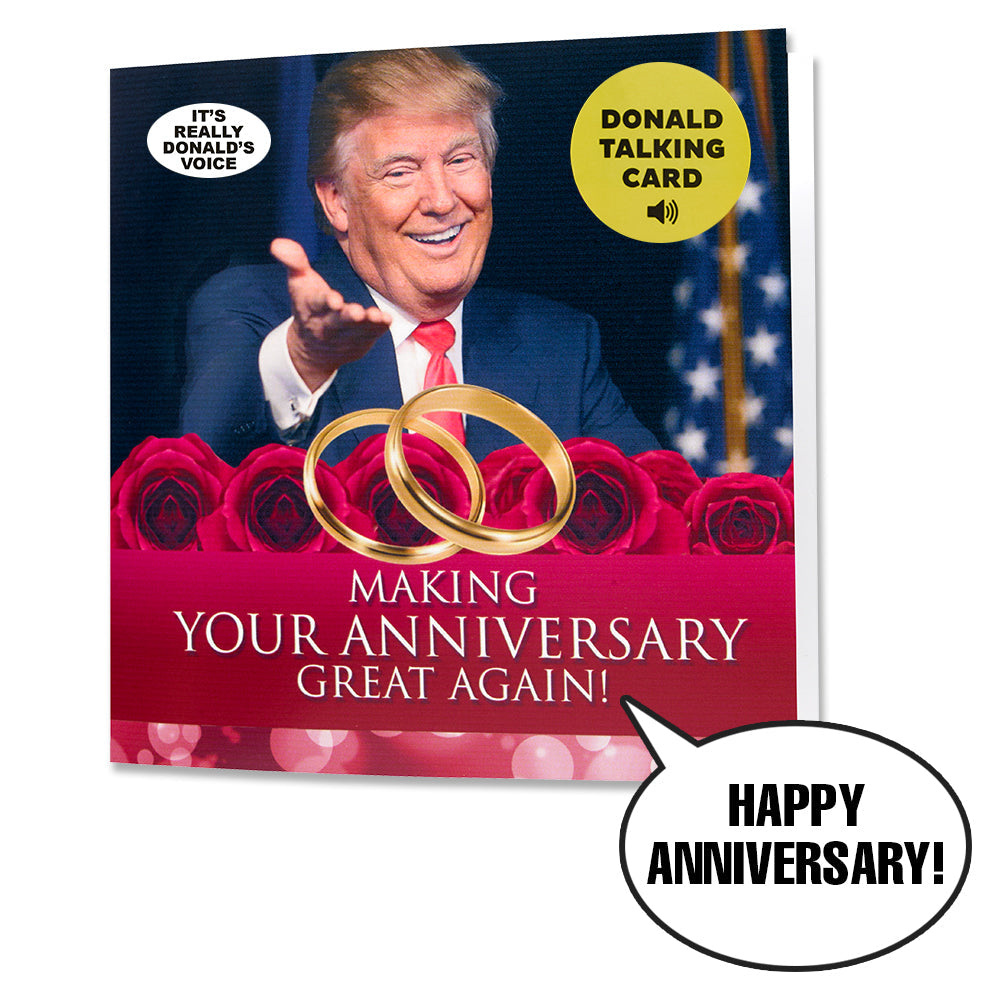 Talking Trump Anniversary Card