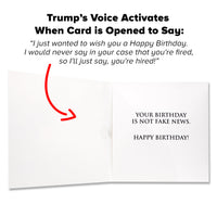 Talking Trump Birthday Card
