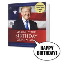 Talking Trump Birthday Card
