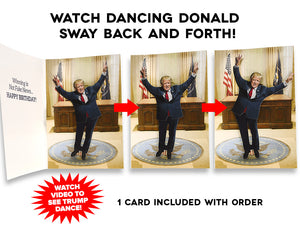 Dancing Donald MOTION & SOUND Birthday Card