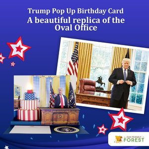 Donald Trump Pop Up Birthday Card with Light & Sound