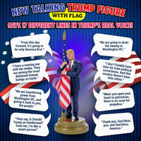 Donald with Flag Talking Figure