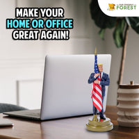 Donald with Flag Talking Figure
