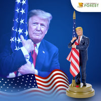 Donald with Flag Talking Figure
