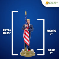 Donald with Flag Talking Figure