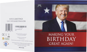 Talking Trump Birthday Card