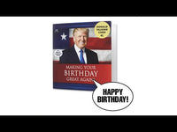 Talking Trump Birthday Card
